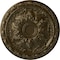Ekena Millwork Baile Ceiling Medallion (Fits Canopies up to 3 1/4"), Hand-Painted Brass, 20"OD x 1 5/8"P CM20BLBRS - alternate 1